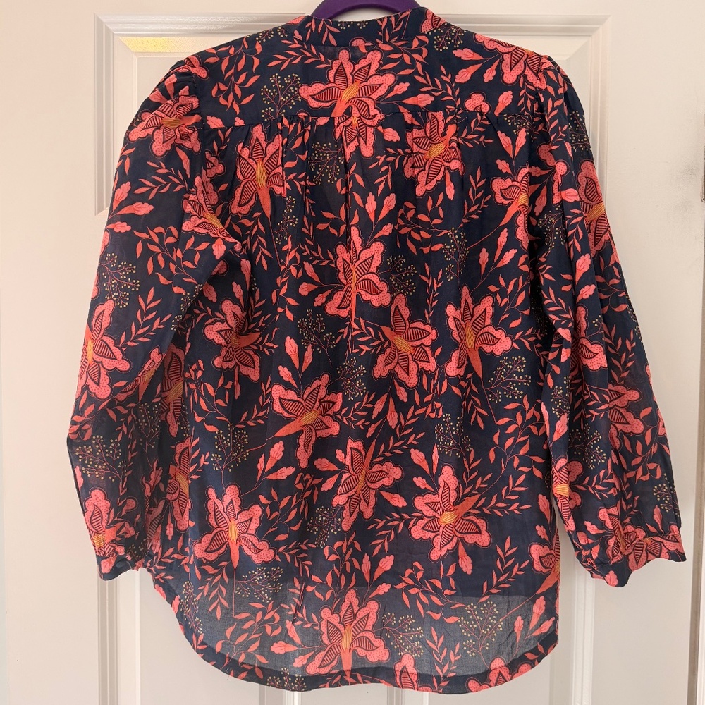 Trovata Birds of Paradise Long Sleeve Blouse Size S - Picture 4 of 4